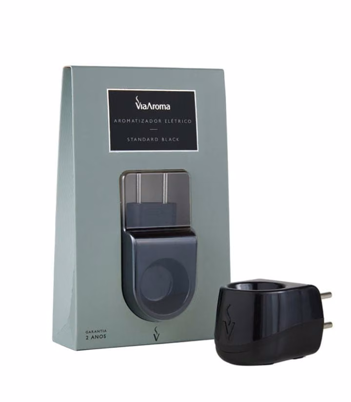 Aromatizador Elétrico Standard Black Via Aroma Bivolt