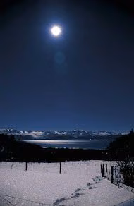 Full Moon Reflection Essência Ambiental do Alaska