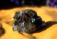 Green Tourmaline Smoky Quartz Essência Mineral do Alaska