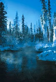 Liard Hot Springs Essência Ambiental do Alaska