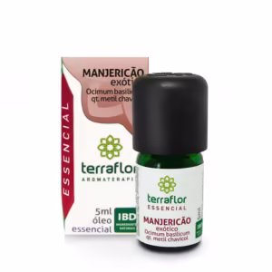 Óleo Essencial Manjericão Exótico Qt. Metil Chavicol 5 ml Validade Próxima