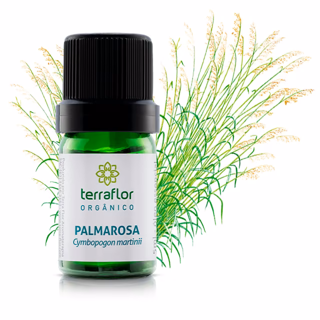 Óleo Essencial Palmarosa Orgânico 5ml
